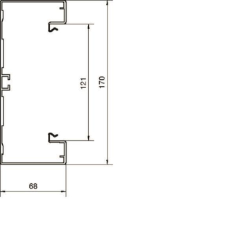 Hager Brüstungsk.Unterteil BRA651701BELN 