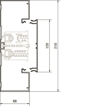 Hager Brüstungsk.Unterteil BRA652101BELN 