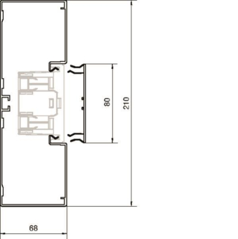 Hager Brüstungsk.Unterteil BRA6521019016 