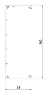 Hager Deckenanschlussbahn DABA5016019016 