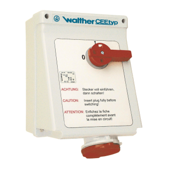 Walther Wandsteckdose 63A 5P 400V  AE160 