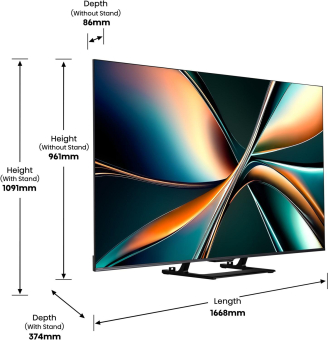 Hisense 75U7Q sw Mini LED-TV ULED 