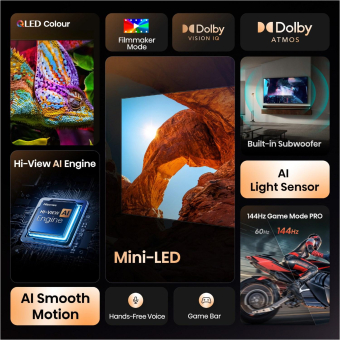 Hisense 65U7Q sw Mini LED-TV ULED 