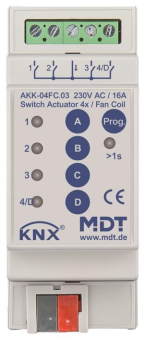 MDT AKK-04FC.03 Schaltaktor 4fach 2TE 