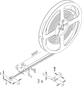 Hera LED Tape F 5m 720 LED   20202740102 