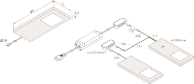 Hera 3er Set LED Slim-Pad F  61056530201 