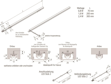 Hera Aufbauleuchte LED Stick 20202122205 