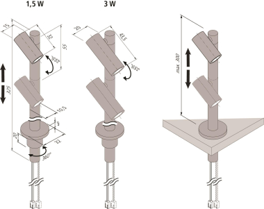 Hera LED Duo Spot 2x3W nw    20202792103 