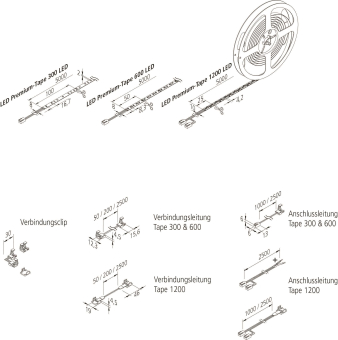 Hera LED Tape 5m 600 LED 40W 20202450202 