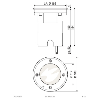 EVN Bodeneinbaustrahler IP67     PENTOLA 