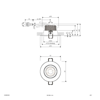EVN LED Deckeneinbau -rund   PC650061602 