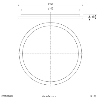 EVN Abdeckglas matt für      PC671024888 