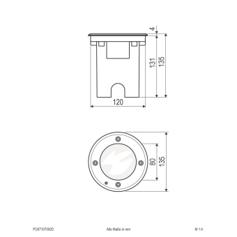 EVN LED Bodeneinbau -rund -  PC67107002D 