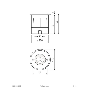 EVN LED Bodeneinbau -rund   PC67106002ND 