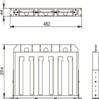 TG 19" LWL Rangierverteiler  H02030A0581 