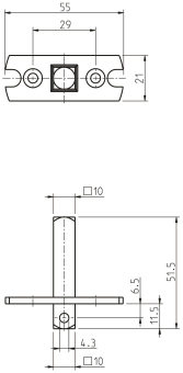 Rademacher 4010-M Adapter Medium 10er 