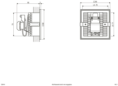 EVN Alu-'Wandeinbauleuchte starr  239414 