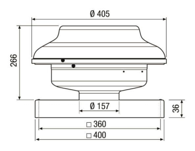 MAICO Mini-Dachventilator für den EHD 16 