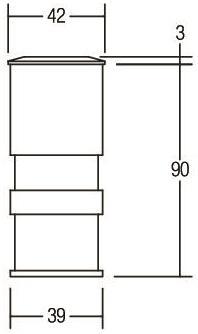 BRUM LED-Bodeneinbaule Edelstahl P3817WW 