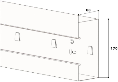 GGK 11762 Brüstungskanal-Unterteil BRS 