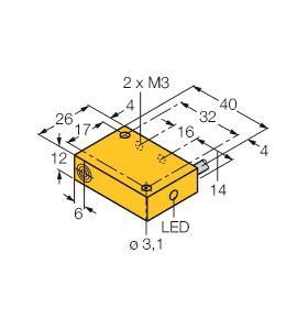 TURCK Induktiver Sensor    NI4-Q12-AZ31X 