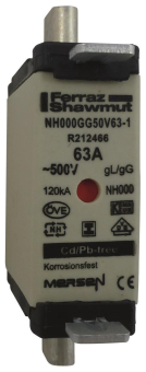 Mersen 1F655.000000 NH000 63A gG 500V 