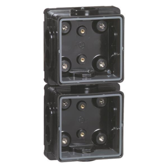 PEHA Einbaudose 2fach, Alu-  D 2271/2 DO 