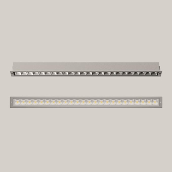 BEGA E-Einbauleuchte silber     24304AK3 