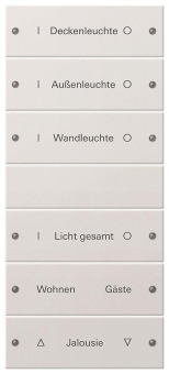 GIRA 220627 Wippenset 6fach (3+3) 