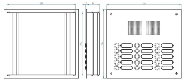 Grothe Türstation EV1 silber  TS 787 3-5 