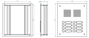 GRO Türstation EV1 silber     TS 787 2-4 
