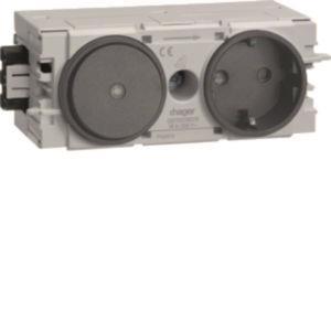 Hager Steckdose+Schalter      GS11009011 