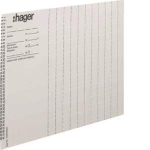 Hager Beschriftungsbögen universZ  ZZ90B 