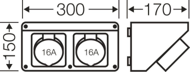 HENS Mi CB 11, 2x 16A, 5p., 6h  Mi CB 11 
