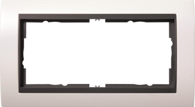 GIRA 100207 Abdeckrahmen 2f o.Mittelsteg 