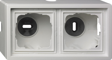 GIRA 0062112 AP-Gehäuse 2fach+Rahmen 