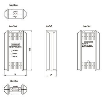 Siemens 6GK15710BA000AA0 PC Adapter USB 