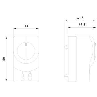 Siemens Klein-Thermostate NO 8MR2170-2KB 