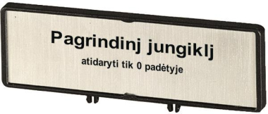 EATON ZFS84-P3 Träger m.Schild in 186922 