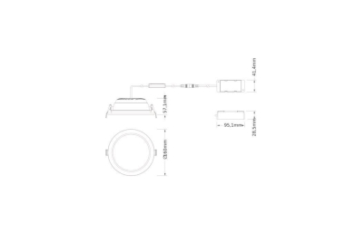 LEDV Downlight Comfort IP44 weiss opal 