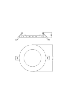 LEDV Ledvance DL SLIM ALU D100 V 8W MS 