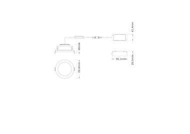 LEDV Downlight Comfort IP44 weiss opal 
