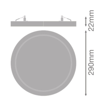 LEDV Universal Downlight PC IP44 weiss 