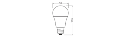 LEDV LED Bulb 8,5-60W/827 806lm 