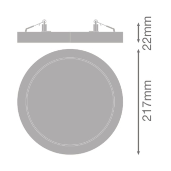 LEDV Universal Downlight PC IP44 weiss 