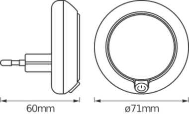 LEDV LUNETTA Round White 