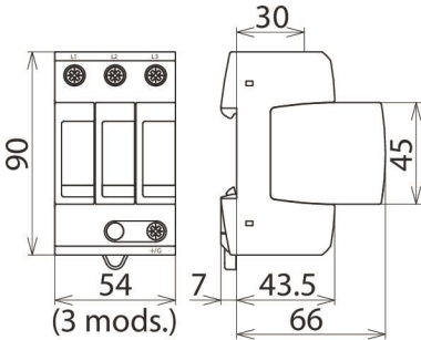 Dehn 908300 DG MU 3PY DG MU 3PY 208 3W+G 