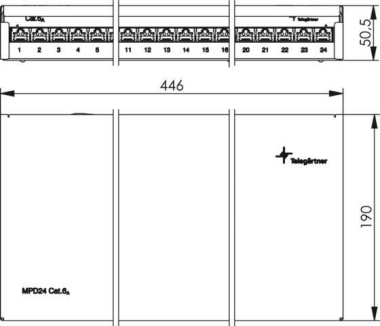 TG Modular AP Patchverteiler MPD24-HS K 