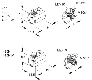 HKL Iso Klemmhülse schwarz         1435H 