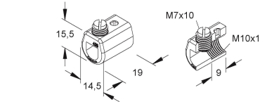 HKL Iso Klemmhülse schwarz         1435H 
